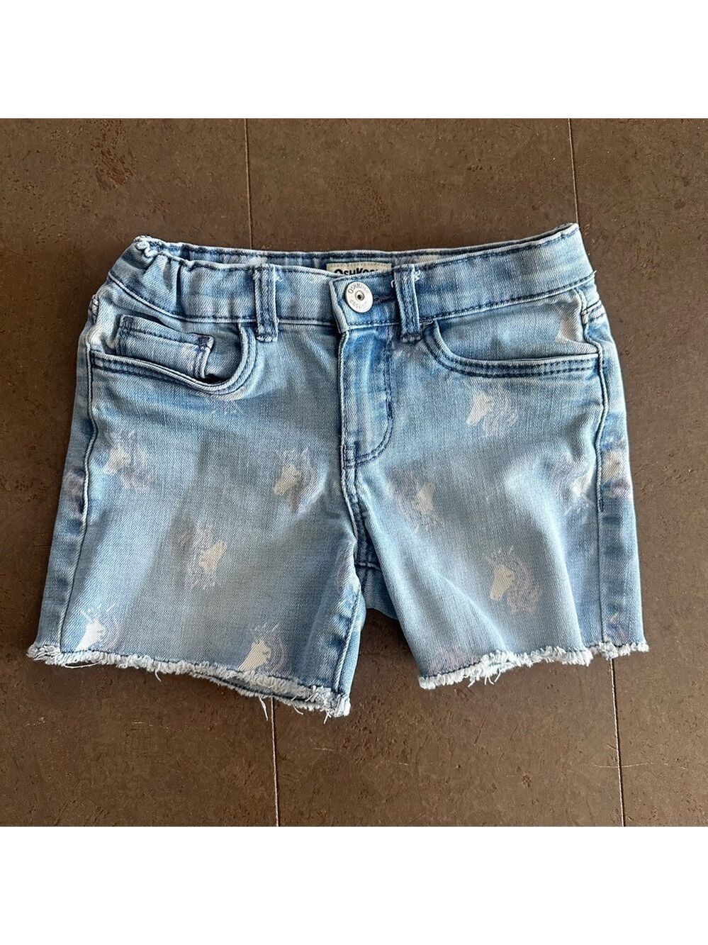 Distressed Denim Shorts 6/6x